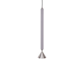 Závěsná lampa Apollo 59, light grey/polished aluminium