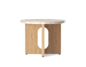 Odkládací stolek Androgyne, natural oak/Kunis Breccia Sand