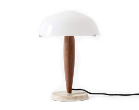 Stolní lampa Herman SHY3, Opal Glass w. Walnut & Cream Marble