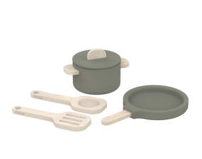 Dětský hrací set Pot & Pan, greenish