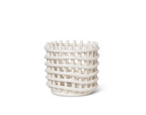 Organizér Ceramic Basket Small, off-white