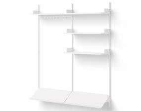 Policová sestava Wardrobe Shelf 3, white/white