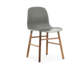 Židle Form, grey/walnut