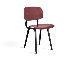 Židle Revolt, black / plum red