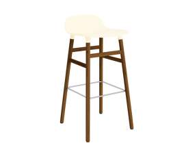 Barová židle Form 75 cm, cream/walnut