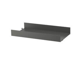 Police String Metal Shelf High Edge 58 x 30, dark grey