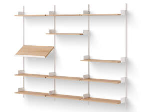 Policová sestava Display Shelf, oak/white