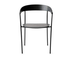 Židle Missing Armchair, black lacquered ash