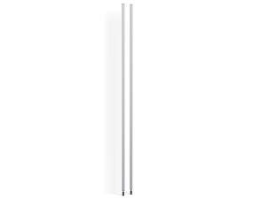 Nástěnný panel Pier System 2ks, clear aluminium