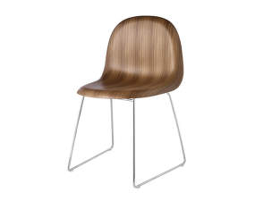Židle 3D Dining Chair, american walnut/sledge base