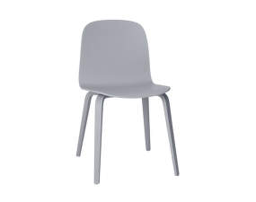 Židle Visu, wood base, grey