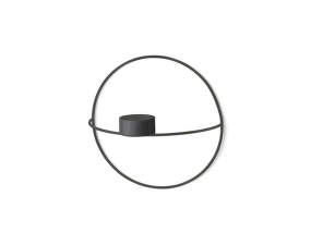 Nástěnný svícen POV Circle Tealight Candleholder S, black