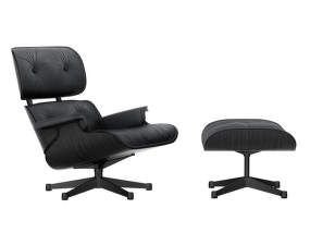 Eames Lounge Chair & Ottoman, black ash