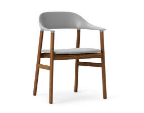 Židle Herit Armchair Smoked Oak čalouněná, grey