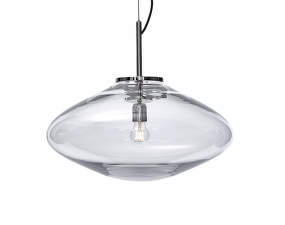 Závěsná lampa Disc, clear/silver