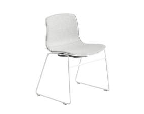 Židle AAC 08, White Powder Coated Steel, white / front upholstery Divina Melange 120