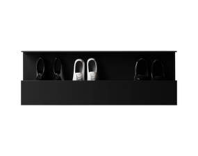 Nástěnný botník Shoe Box 100cm, black