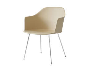 Židle Rely HW33 s područkami, chrome/beige sand