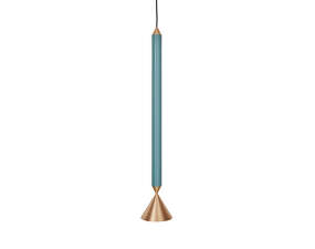 Závěsná lampa Apollo 59, deep sea/polished brass