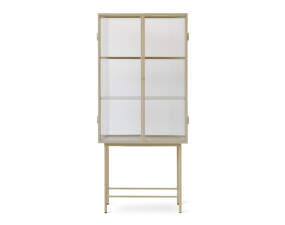 Vitrína Haze Reeded glass, cashmere