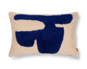 Polštář Lay Cushion Rectangular, Sand/Bright Blue