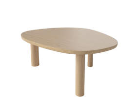 Konferenční stolek Latch 98 x 80 cm, white pigmented oiled oak