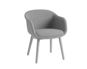 Židle Fiber Conference Armchair Wood Base, grey/Remix 133