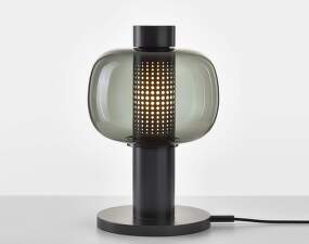 Stolní lampa Bonbori Small PC1164, smoke grey / black matte