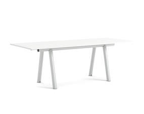 Stůl Boa 280x110x95 cm, metallic grey / white laminate