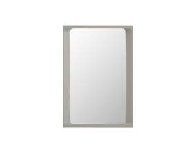 Zrcadlo Arced 80x55, light grey