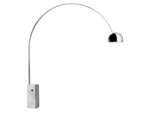 Stojací LED lampa Arco, steel