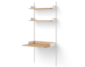 Policová sestava Study Shelf, oak/white