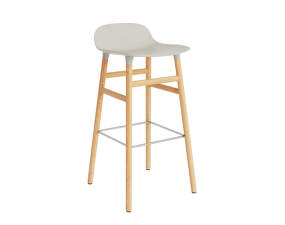 Barová židle Form 75 cm, light grey/oak