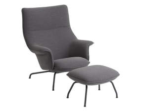 Křeslo Doze Lounge Chair & Ottoman, ocean 80/anthracite