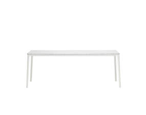 Jídelní stůl Plate 90x180, marble carrara table top/white base