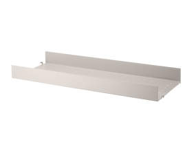 Police String Metal Shelf High Edge 78 x 30, beige