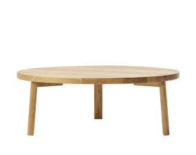 Konferenční stolek Ease Ø90 cm, solid oak