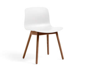 Židle AAC 12 Lacquered Solid Walnut, white