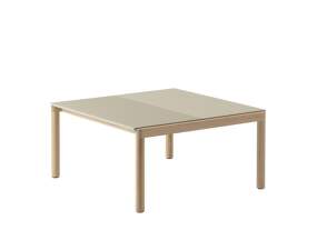 Konferenční stolek Couple 2 Tiles Plain/Wavy, sand/oak