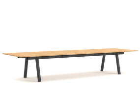 Stůl Boa 420x128x75 cm, charcoal / oak