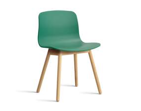 Židle AAC 12 Lacquered Solid Oak, teal green