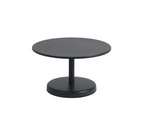 Stolek Linear Steel Coffee Table Ø70, black