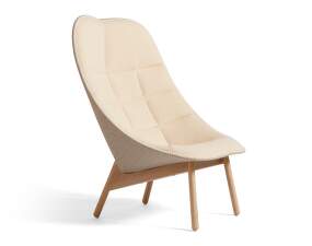 Křeslo Uchiwa Quilted Lacquered Oak, Flamiber Sand J7 / Remix 233