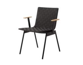 Židle s područkami Ville AV34, warm black