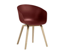 Židle AAC 22 Lacquered Oak Veneer, brick