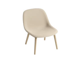 Křeslo Fiber Lounge Chair, wood base, sand