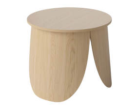 Konferenční stolek Peyote small, white pigmented lacquered oak