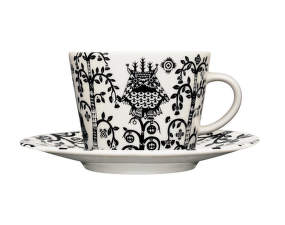 Šálek na capuccino s podšálkem Taika, black