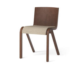 Židle Ready s polstrováním, red stained oak/Bouclé 02