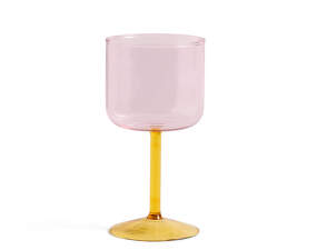 Set dvou sklenic na víno Tint, pink and yellow
